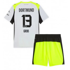 Borussia Dortmund Pascal Gross #13 Replica Away Stadium Kit for Kids 2025-26 Short Sleeve (+ pants)